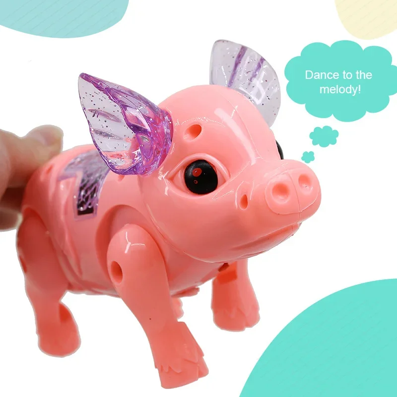 Pink Color Funny Electronic Toys Cute Electric Walking Pig Toy with Light Musical Kids Children Birthday Gift Toys Robot Dog Top 3