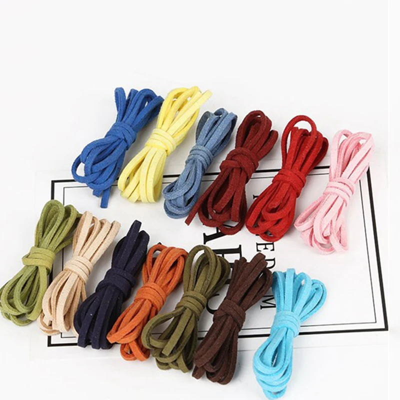 Faux Suede Cord 10 Meters 3mm Flat Faux Suede Braided Cord DIY Handmade Beading Bracelet