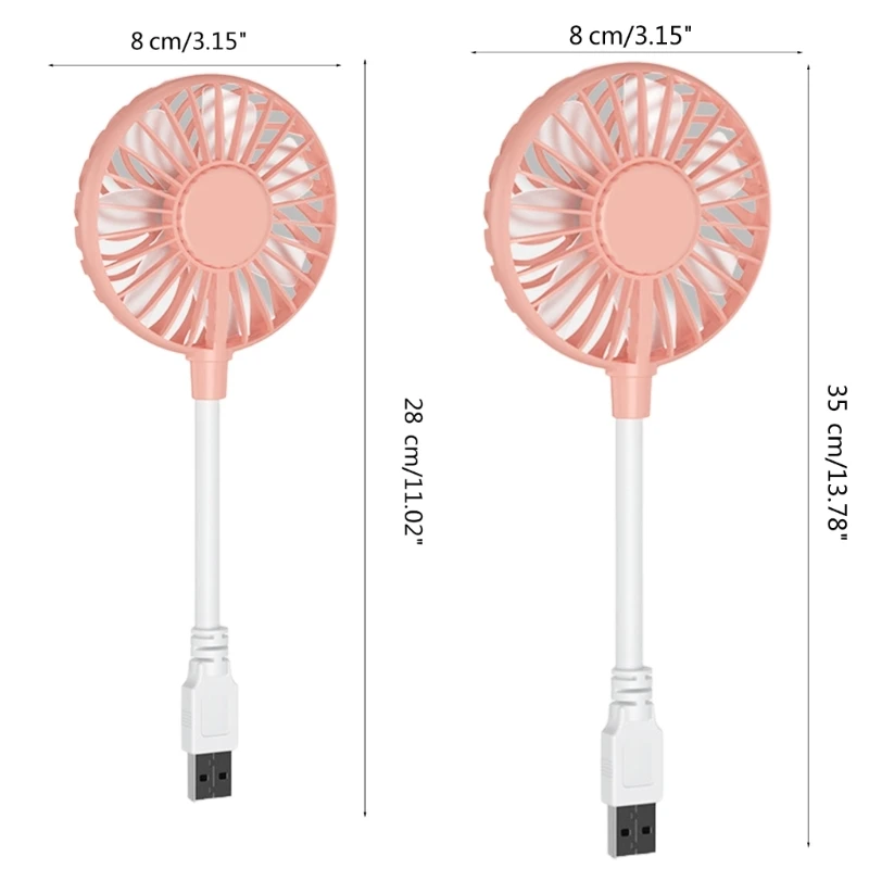 Ventilador Usb 5w 5v Ângulo Ajustável Pequeno Ventilador de Mesa de Escritório Silencioso Ventiladores Usb Portáteis Summer Cooler Handheld Fan Folhas