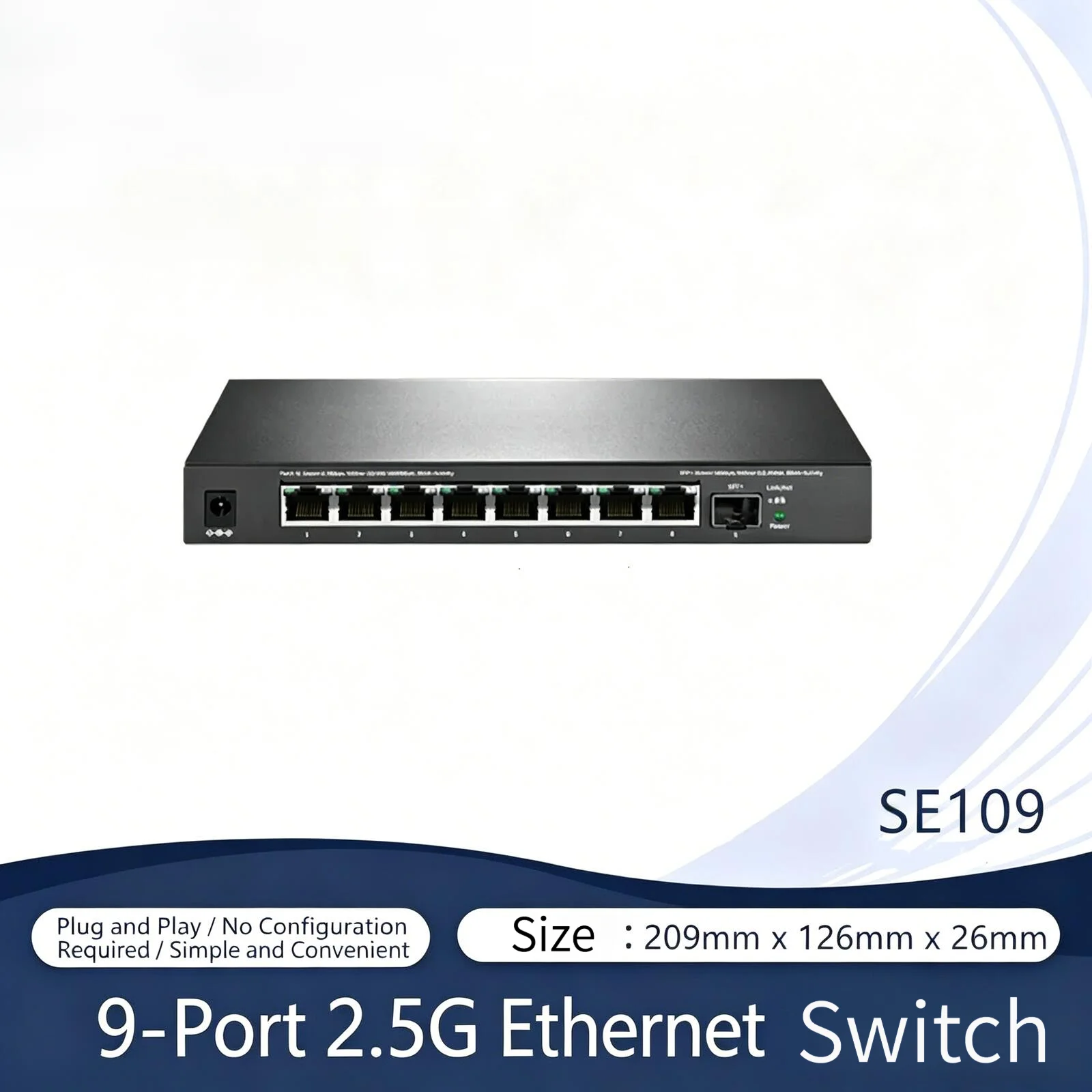 Mercury SE106 Pro 2.5G 지능형 네트워크 관리 스위치 2.5G + 10G 이더넷 머큐리 네트웍스
