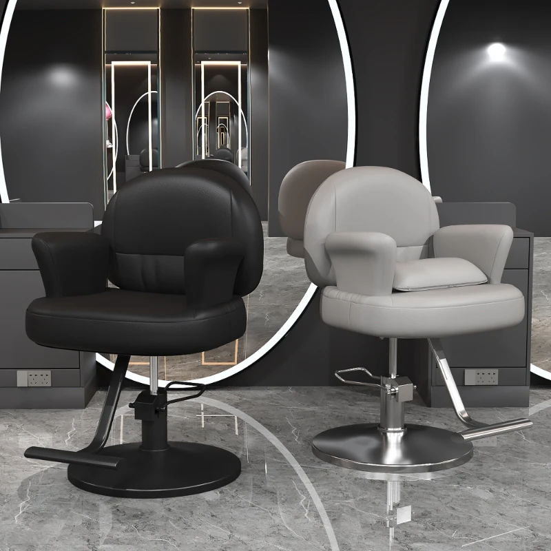 

Nordic Luxury Barber Chairs Hairdressing Hair Salon Hair Stylist Swivel Barber Chairs Dedicated Silla Barberia Equipment QF50BC