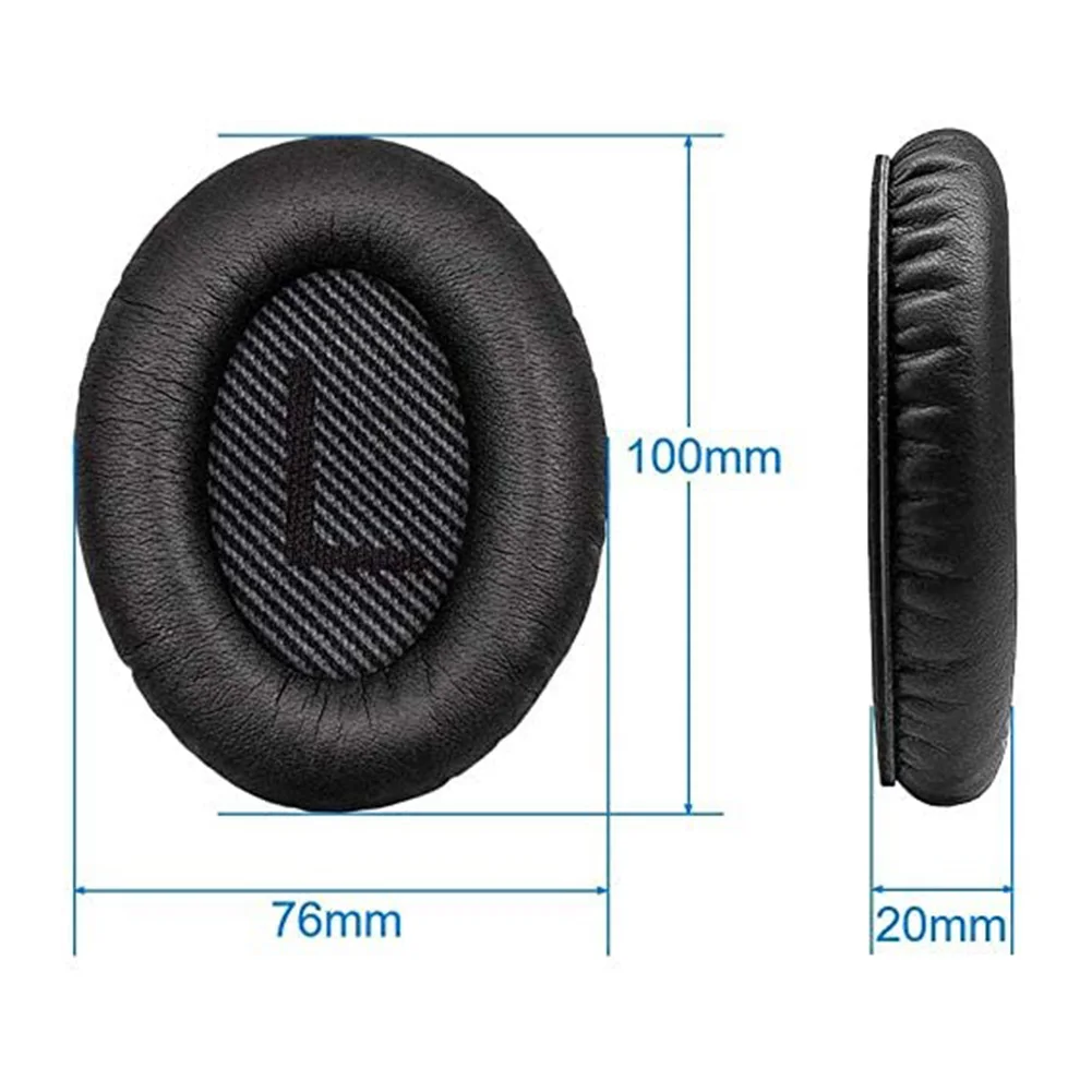 Bose 메모리 폼 이어 패드, 헤드셋 쿠션, QC2, QC15, QC25, QC35, AE, 2, 2i, 2w, 2 개