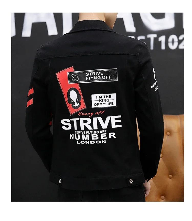 ZEONGRO Denim Jacket Back View