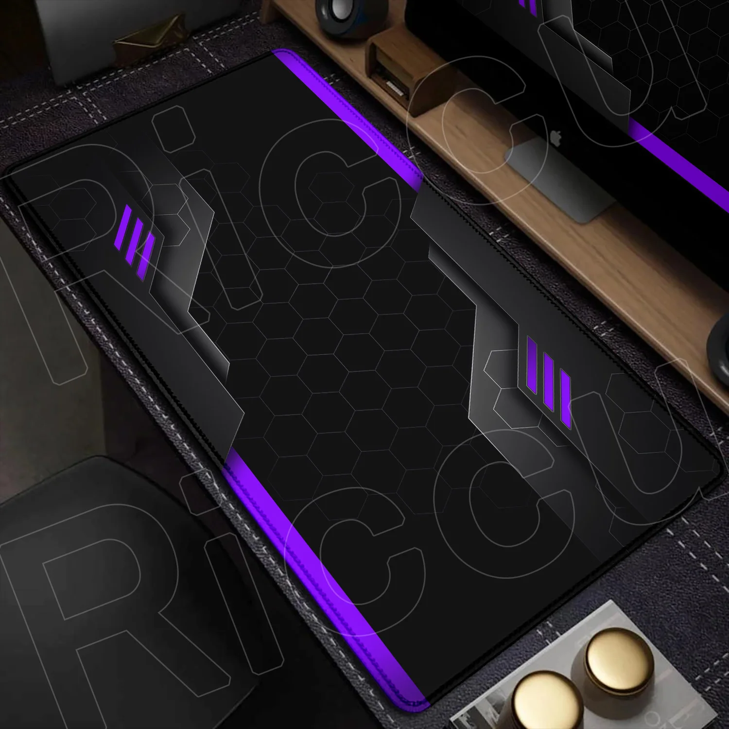 Futuristic Sci-Fi Large Gaming Mouse Pad with Technology-Inspired Design