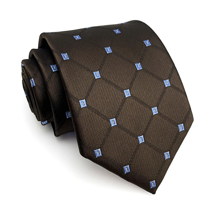 VEEKTIE Marke Maillard-Stil, Farbe, Vintage, gestreift, 8 cm, für Herren, klassisches Karo, Blumenmuster, Braun, Schwarz, Retro, Business, formell – Detail 2