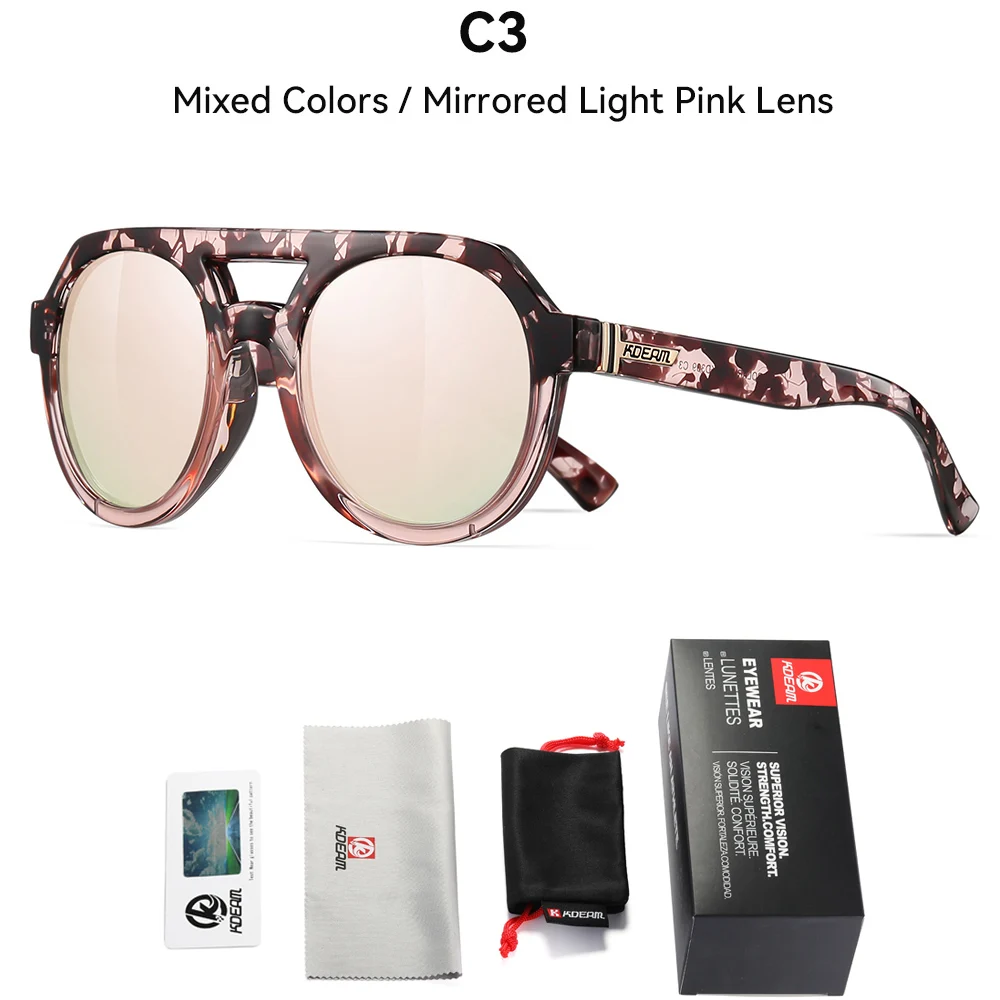 Vintage Round Steampunk Sunglasses with Box