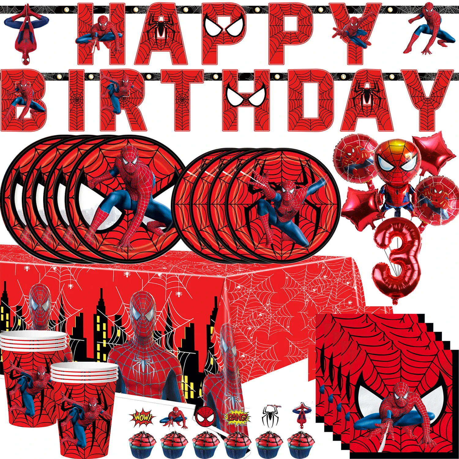 Spider Man Birthday Party Supplies