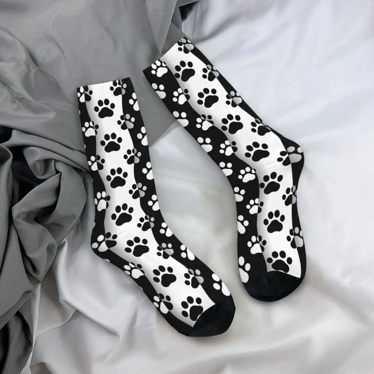 

New Male Men Socks Hip Hop Pet Prints Dog Cat Paw Sock Cute Puppy Foot Sport Women Socks Spring Summer Autumn Winter
