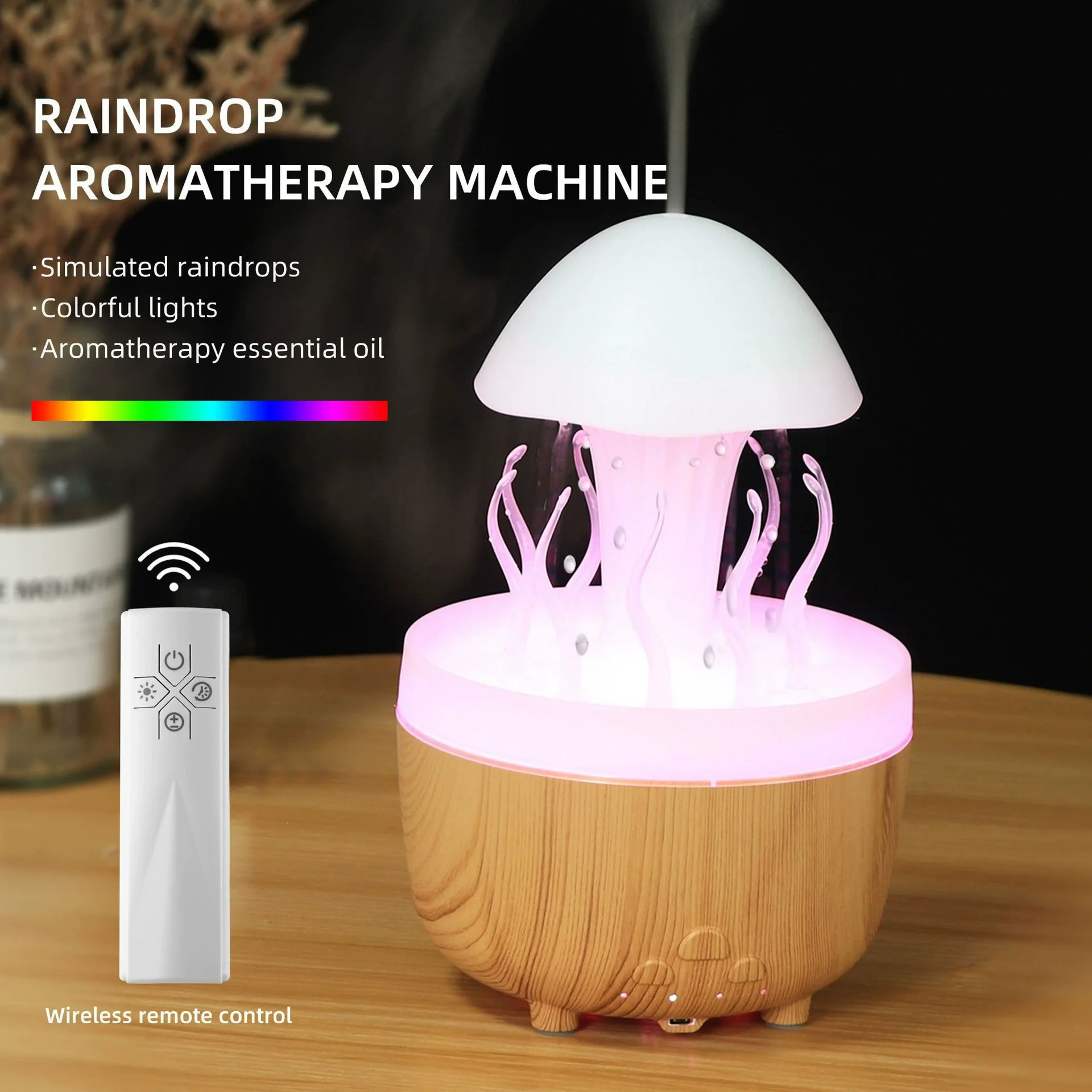 Aromatherapy Essential Oil Diffuser with Timer Cool Mist Humidifier for Large Room, Home, Baby Bedroom,7 Colors Lights Changing 1