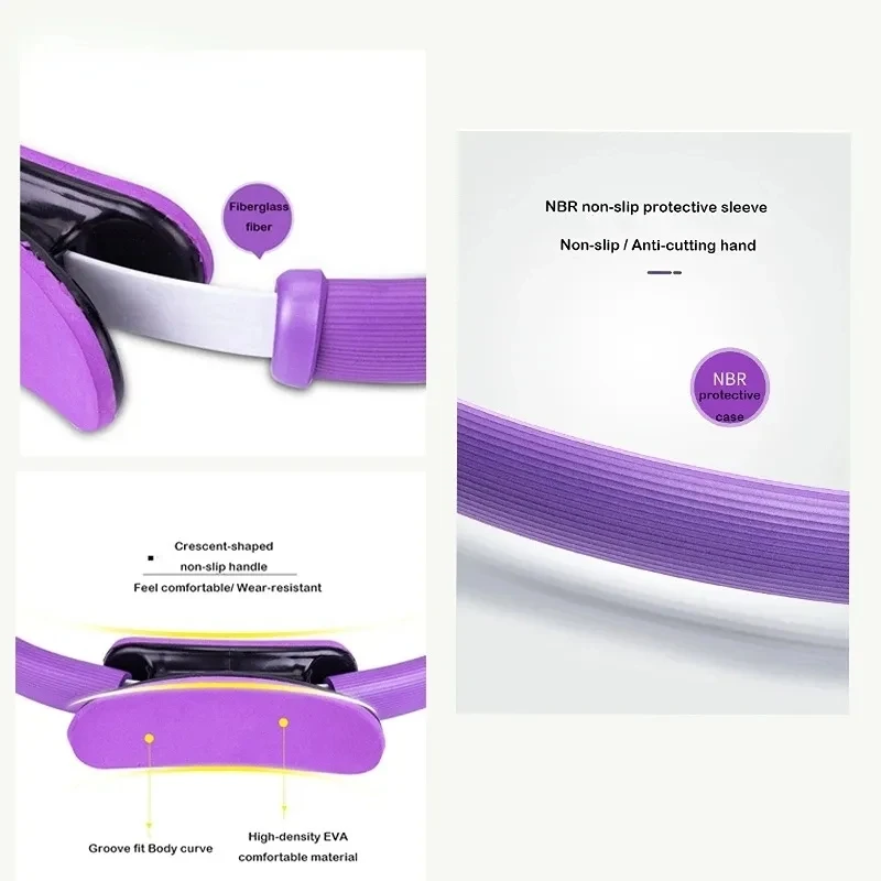 Yoga Pilates Circle Fitness Magic Rings Women Girl Postpartum Exercise Home Elasticity Yoga Gym Workout Pilates Resistance Rings yoga circle pilates ring