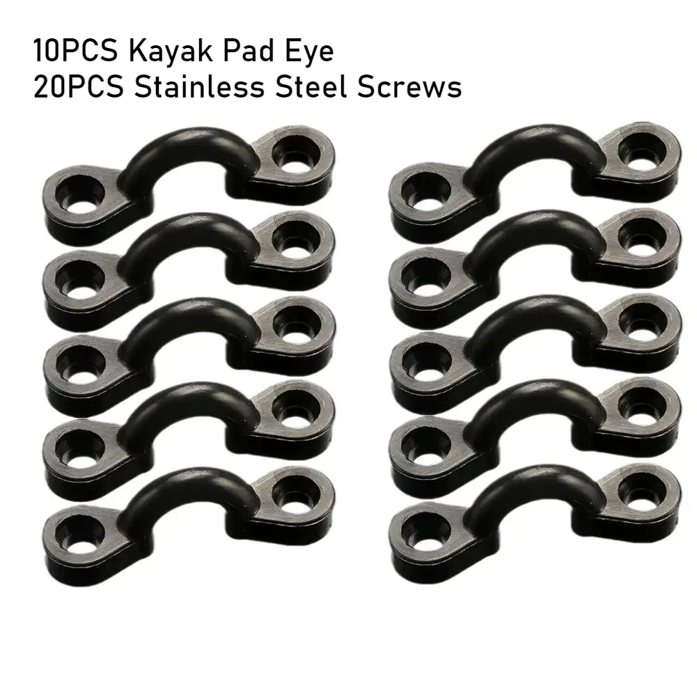 10 jeux de Clips de Kayak, bateau gonflable, outil d'aviron de poisson, bateaux marins, Sports aquatiques, Kit de gréement de pont de surf, accessoires de corde élastique