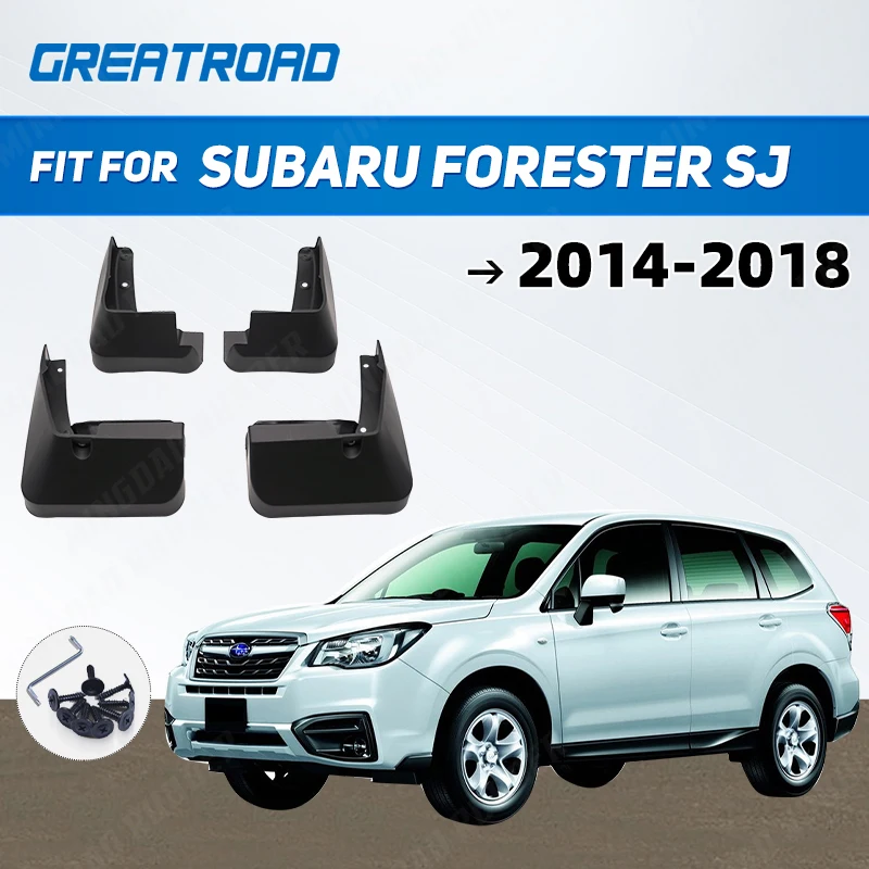 

For Subaru Forester SJ 2014 - 2018 Molded Car Mud Flaps Mudflaps Splash Guards Flap Mudguards Fender Front Rear 2015 2016 2017