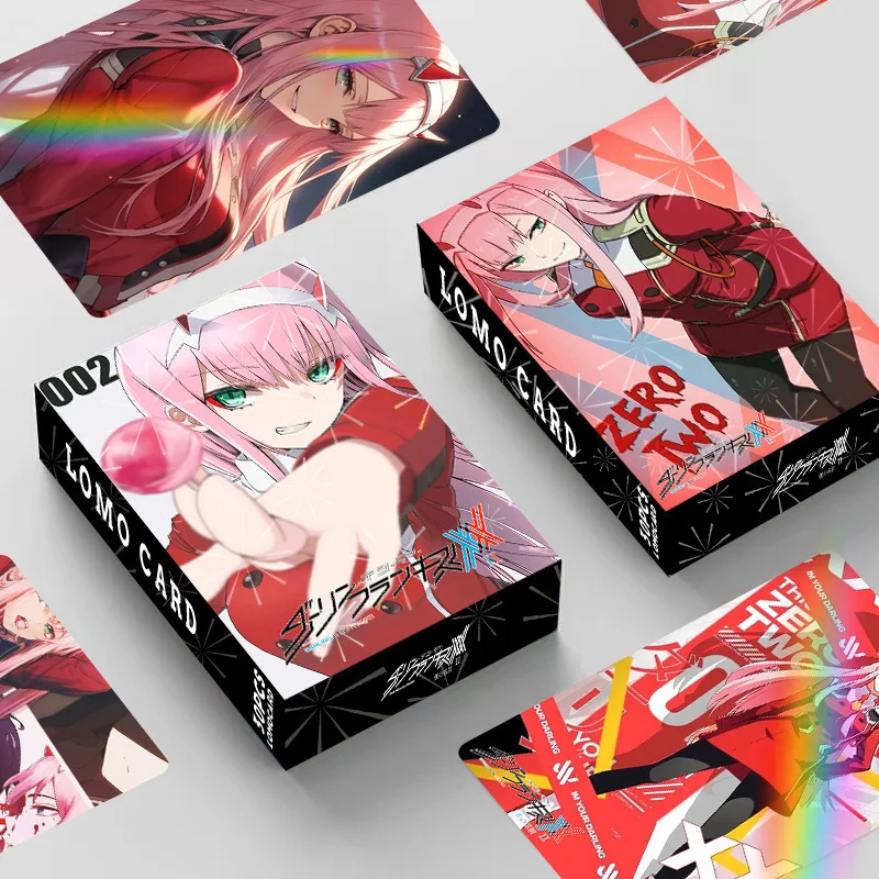 30PCS Anime DARLING In The FRANXX Photocard Zero Two Lomo Card Photo Cards For Fans Collection Postcards Children's Toys Gift