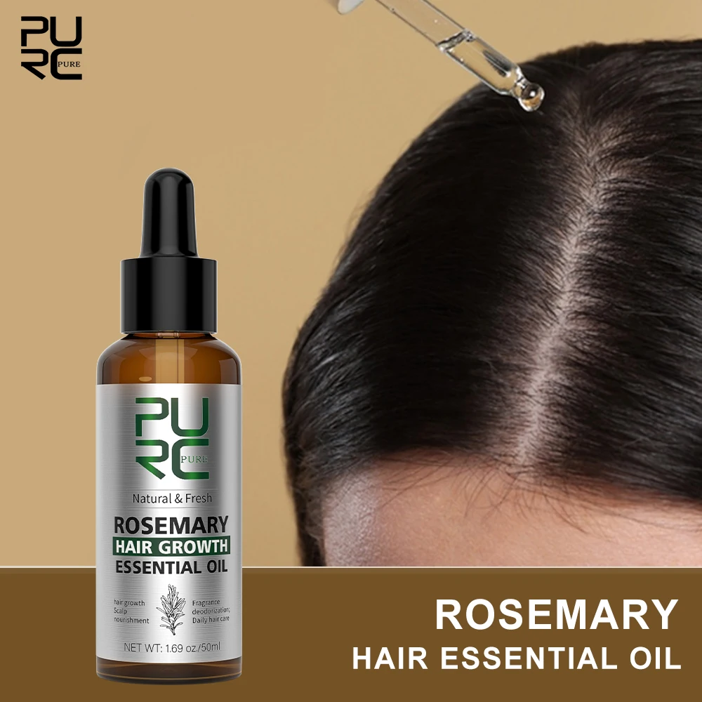 PURC Rosemary Hair Oil Nourishes Hair Roots Of Hair Improvement Scalp Low Hair Volume Repairing Bifurcation Hair Care