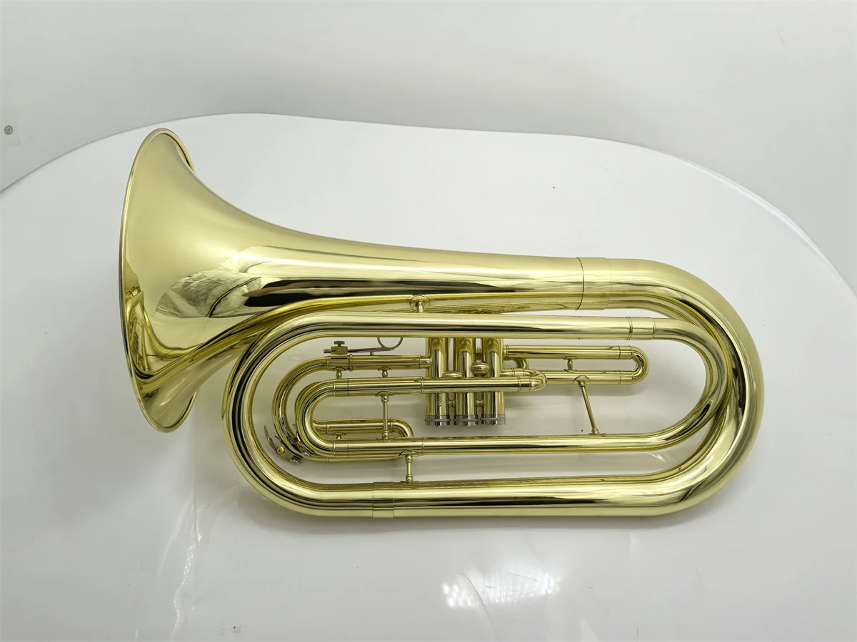 Bb Instruments Real Pictures Bb Marching Baritone Brass Nickel Plated Professional ...