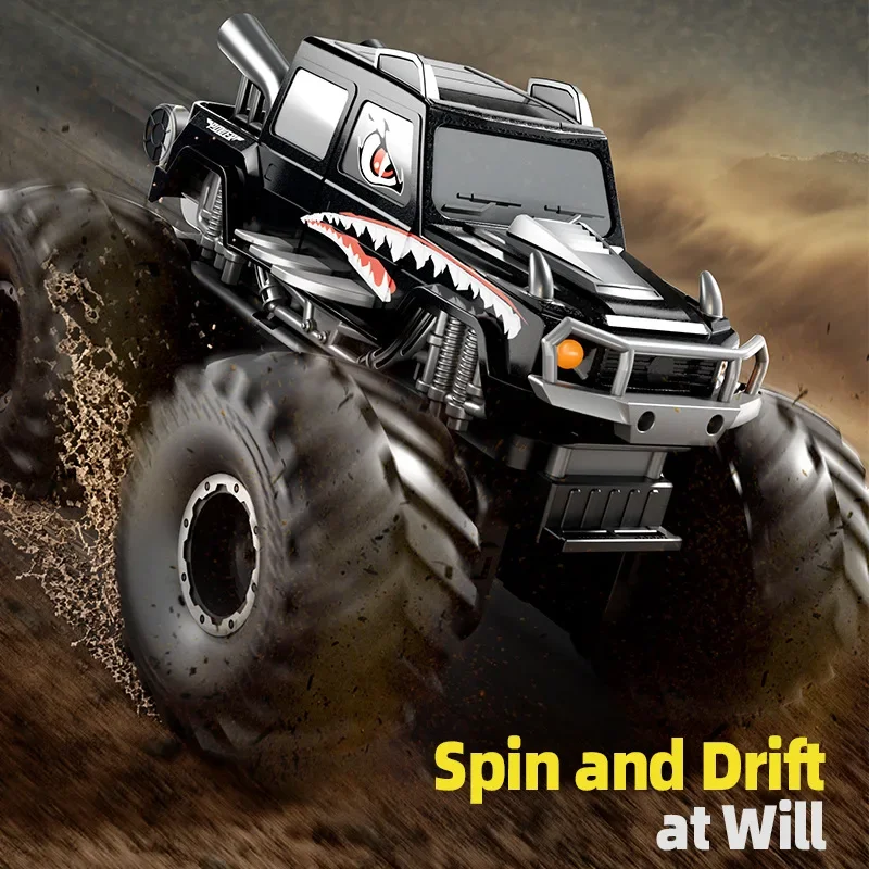 Coche RC en stock, King of Monsters, 4WD, Bigfoot, todoterreno, anfibio, resistente al agua, juguete de montaña para niños