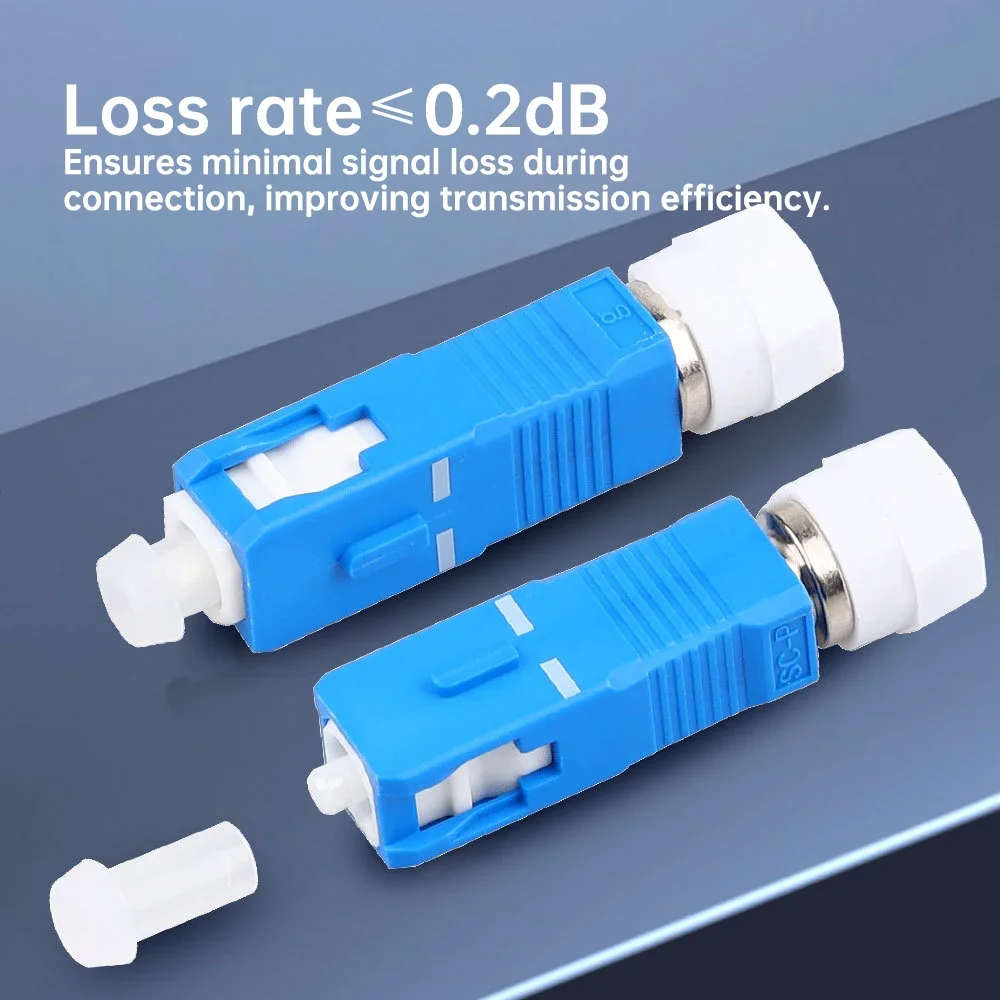 ZoeRax SC Male to FC Female UPC Simplex Fiber Optic Adapter FTTP Optical Patch Cord Pigtail Docking Connector for Red Light Pen