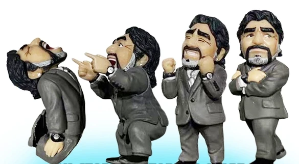 

miniature model football soccer star maraddonna