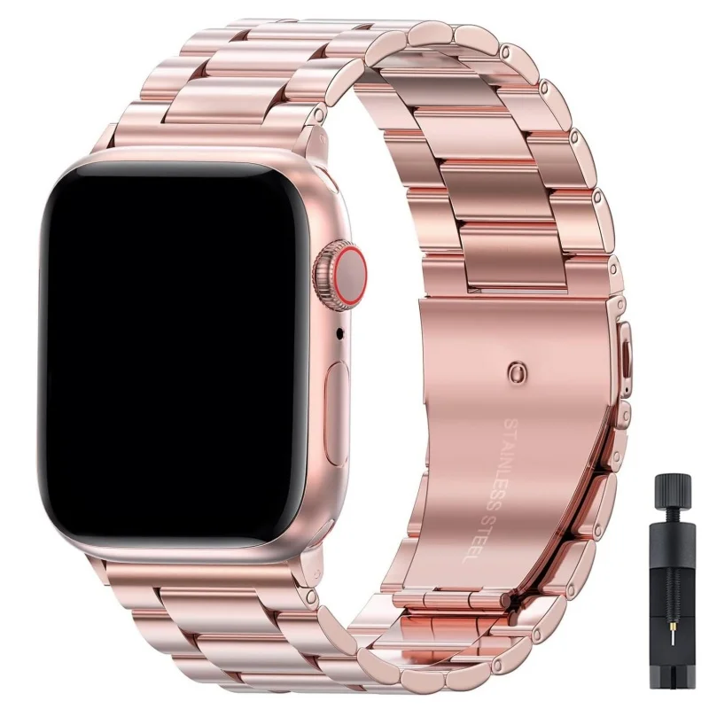 Premium Stainless Steel Watch Strap - Elegant Metal Bracelet