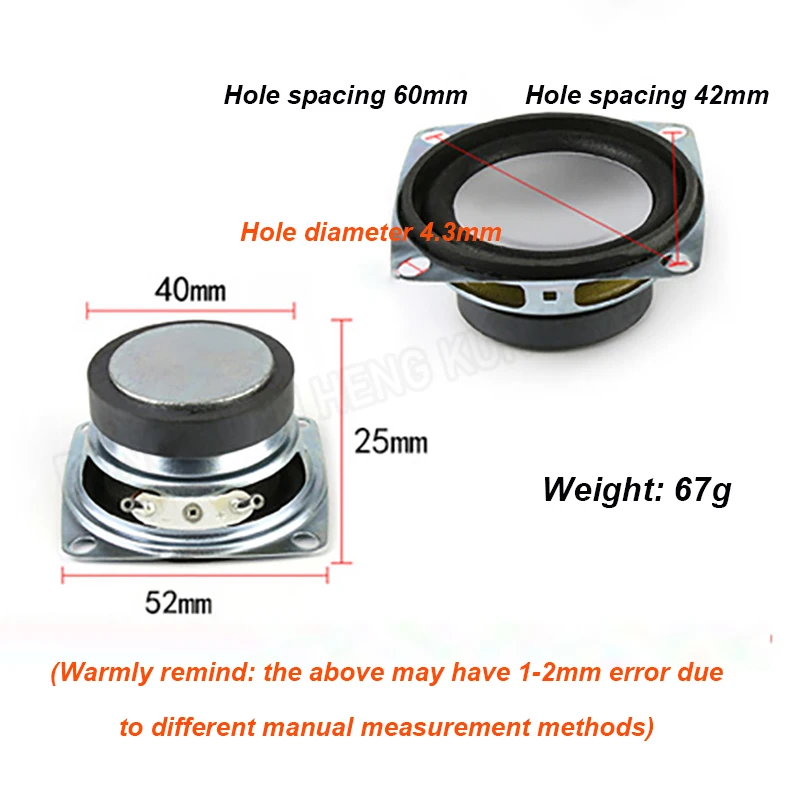 Compact High-Performance 2-Inch Audio Speaker