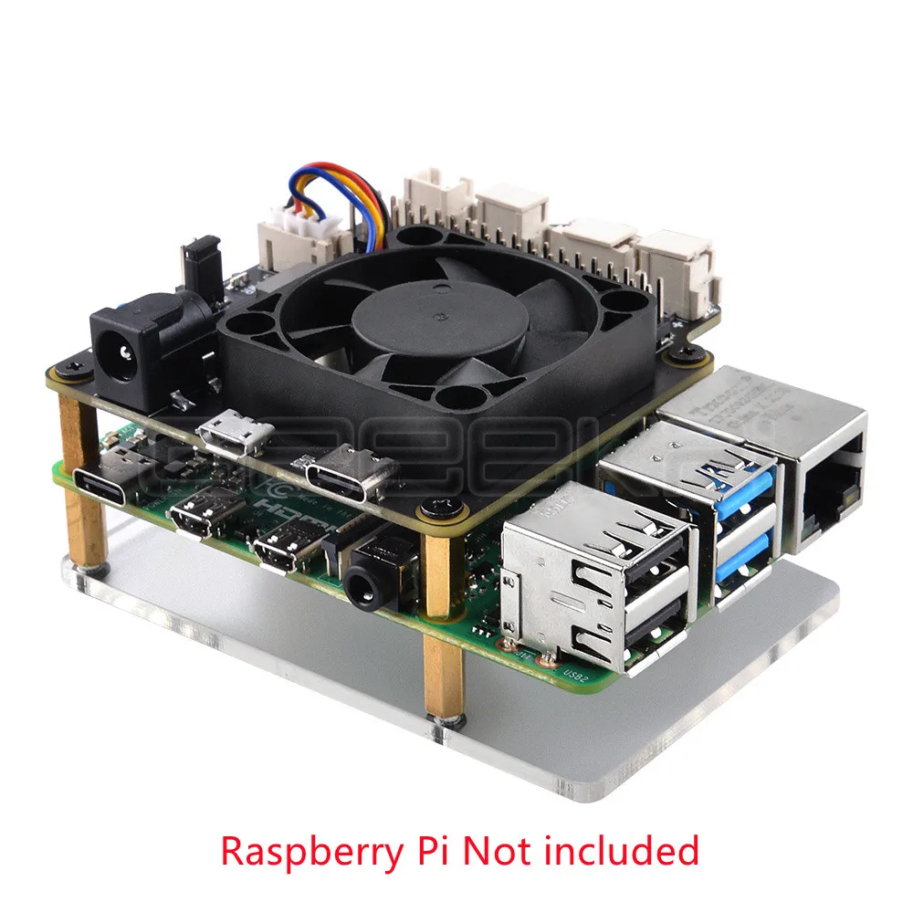 Geeekpi Raspberry pi X735 V3.0 Placa de Gerenciamento Energia com Ventilador Pwm Refrigerador Desligamento Seguro para Raspberry pi 4b 3b Mais 3b 2b - Imagem 6