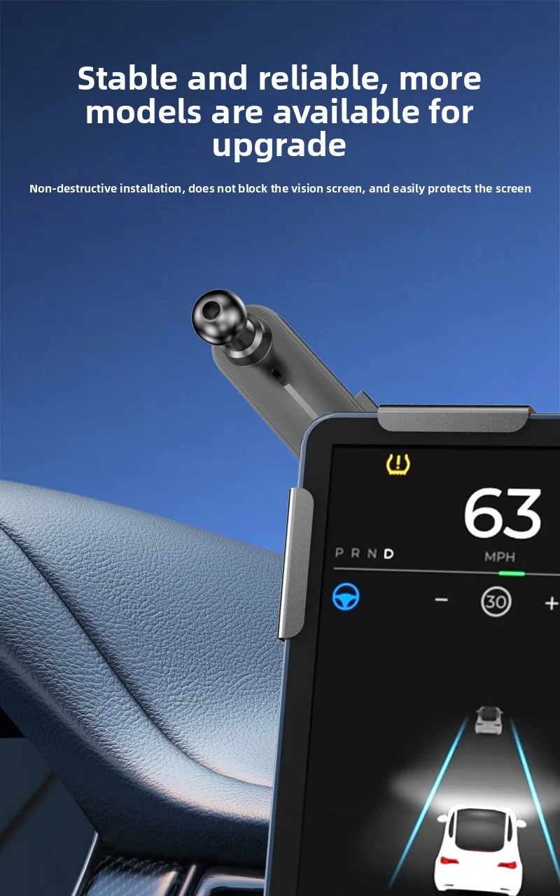 Car Navigation Phone Holder For Centre Control Screen_voghion.com