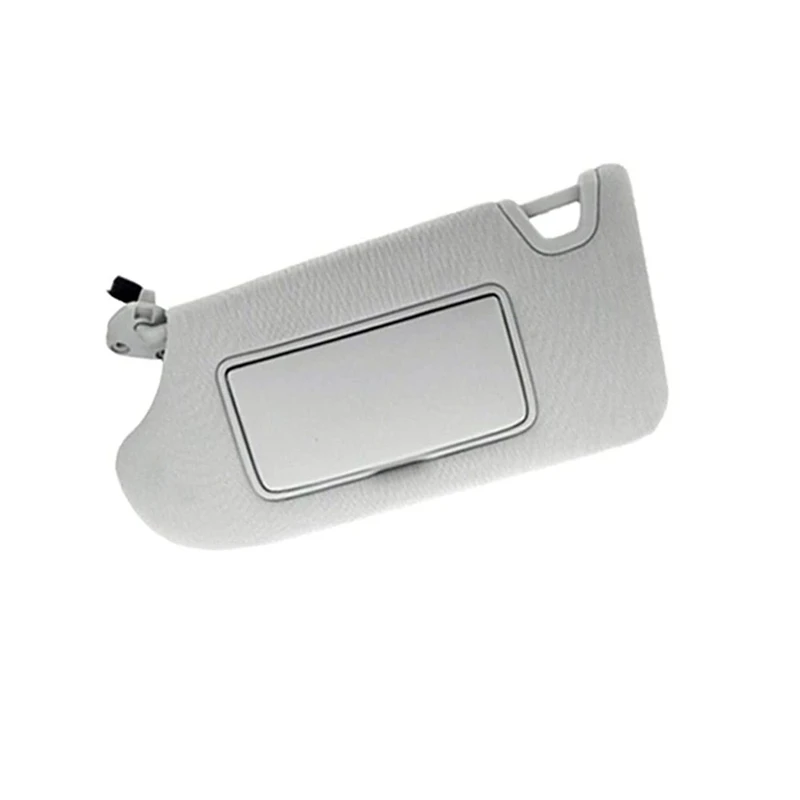 1 Pair Beige Sun Visors With Light & Mirror For Nissan Altima (2013-2018) - Driver & Passenger