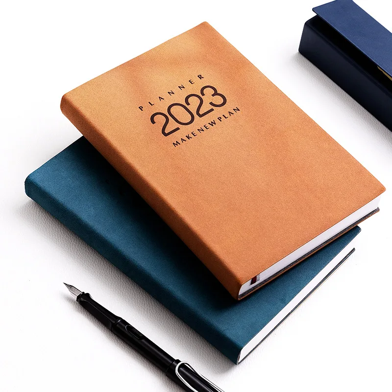 

2023 A5 Kawaii Notebooks PU Leather School Journal Stationery Office cute Planner Weekly Notebook Student Supplies Notepad