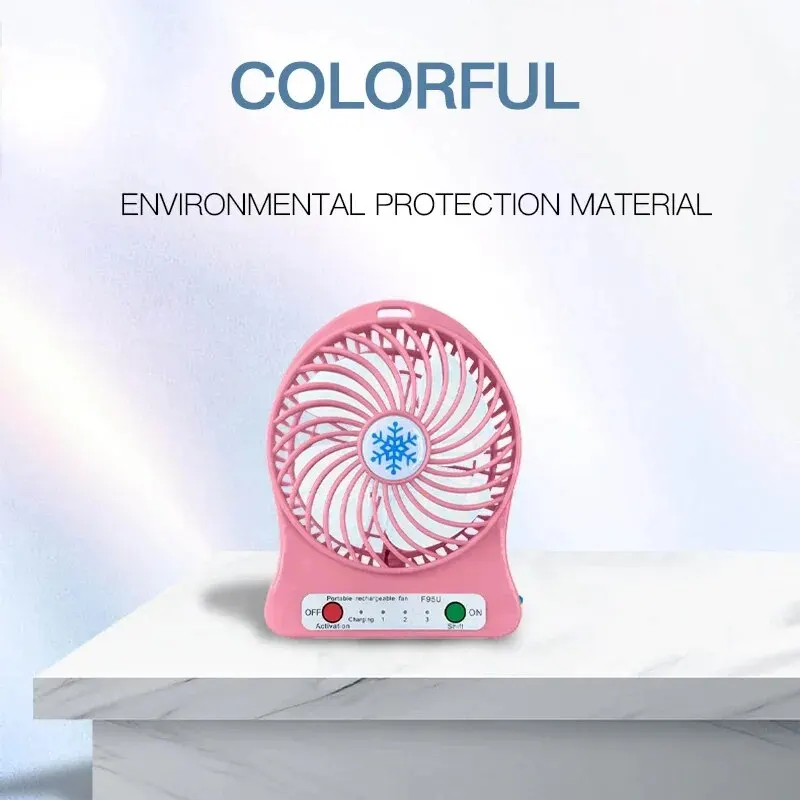 Mini Small Fan Usb Charging Desktop Student Dormitory Office Portable Plantain Small Fan 3
