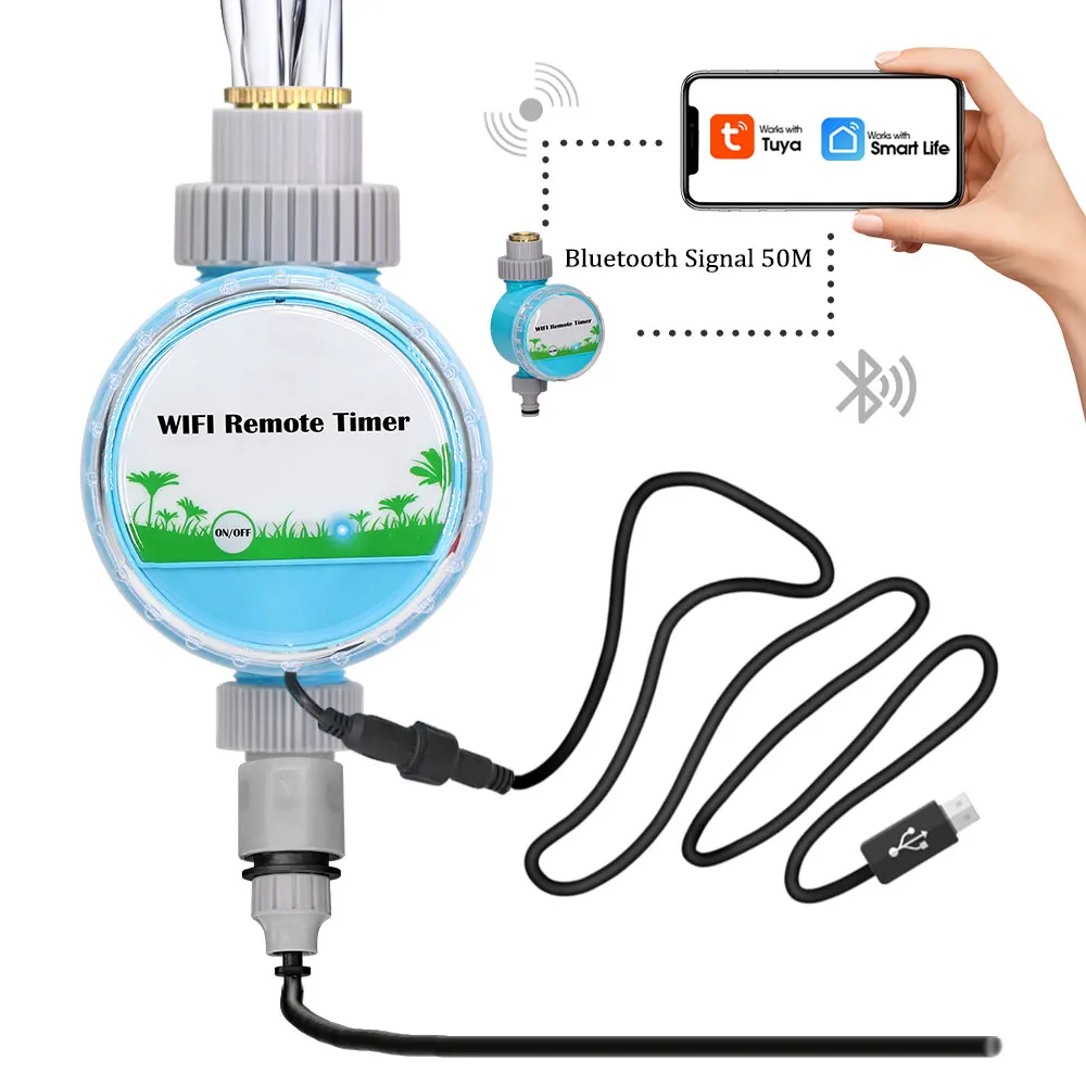 Wifi Bluetooth compatible Garden Irrigation Water Timer Smart Watering