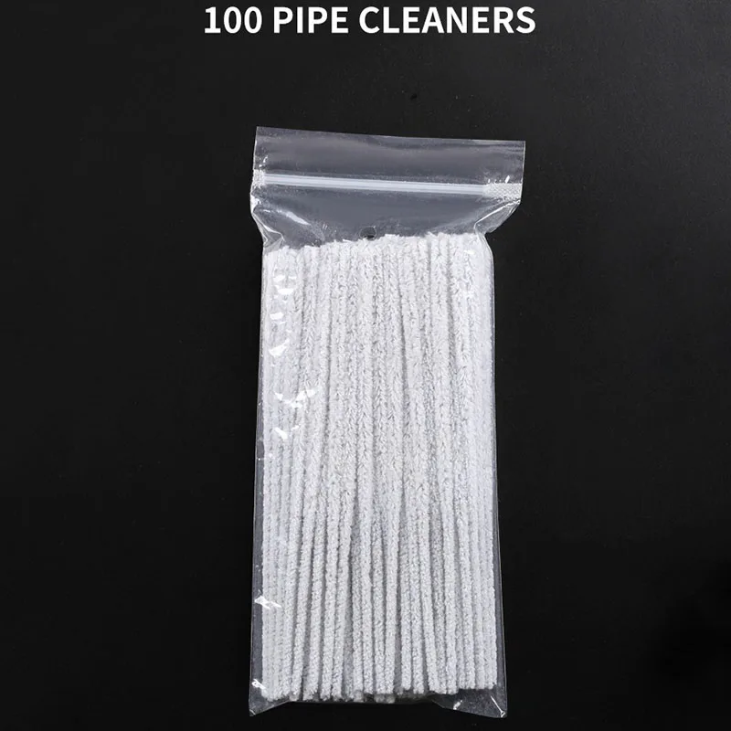 100pcs 파이프 클리너 흡연 담배 흡연 파이프 청소 나무 파이프 흡연 파이프 깨끗한 액세서리 클리너 도구