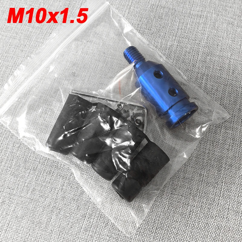 Universal Aluminiumlegierung Auto Auto Getriebe Manueller Schaltknaufadapter Schwarz für Schalthebel ohne Gewinde M12x1,25 M10x1,5 – Detail 9