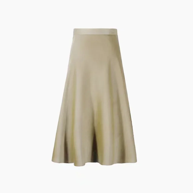 thumbnail image 1 of Falda de lyocell ligera de longitud media para mujer, nueva falda con borlas, diseño adelgazante en forma de A para ropa de calle de moda, verano 2024, 1 of 5
