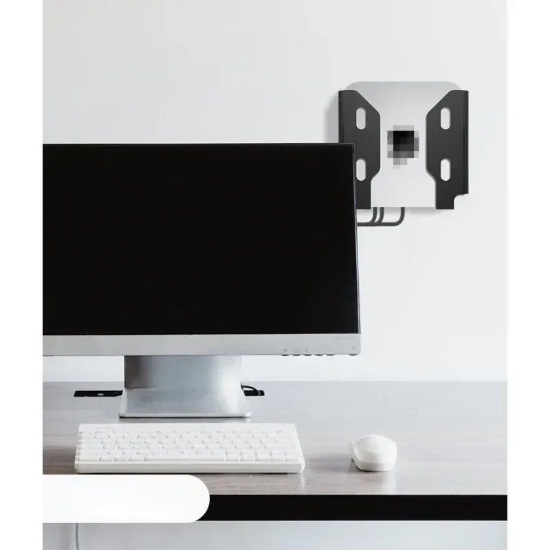 For Mac Studio Desktop/Wall-mounted Mount Holder Space-Saving Laptop Stand Scratchproof Acrylic Bracket Storage Lightweight