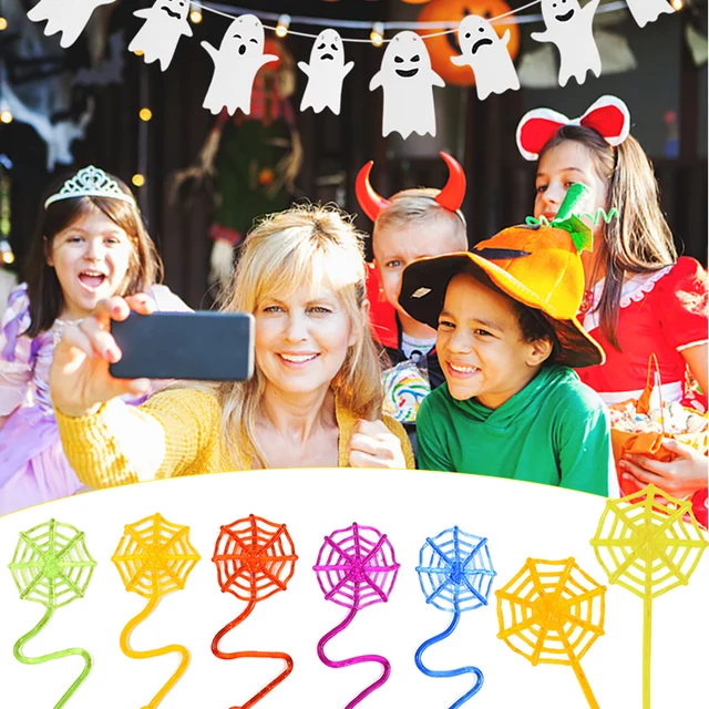 10Pcs Stretchable Climbing Spider Web Fun Sports Toy Elastic Adhesive Hand Spider Web Competitive Toys Halloween Birthday Gift 2
