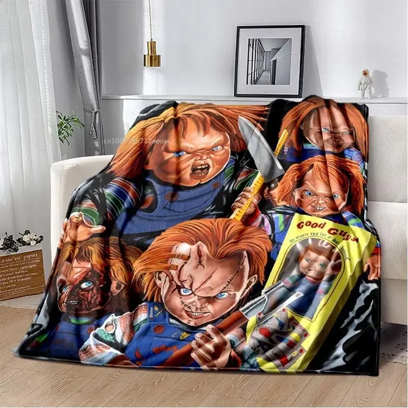 Child of Play Chucky Blanket Horror Movie Character Fleece Wearable Throw Blanket Bedding Home Decoration For Kids Adults 5