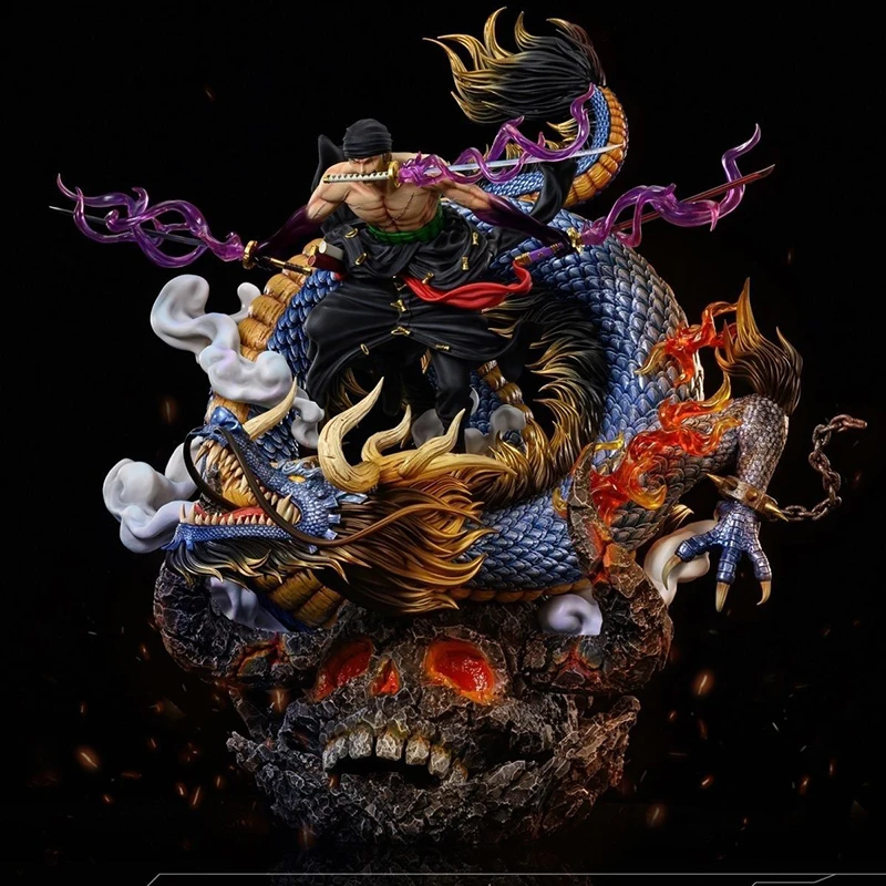 60cm One Piece Figure Roronoa Zoro Action Figures Wano Country PVC