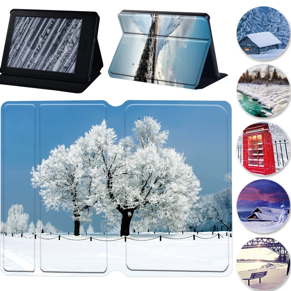 

For Kindle Paperwhite 11th Generation Case for Kindle 10th 2019 Case Kindle Paperwhite 4/3/2/1 Inch Anti-fall Snowview Series