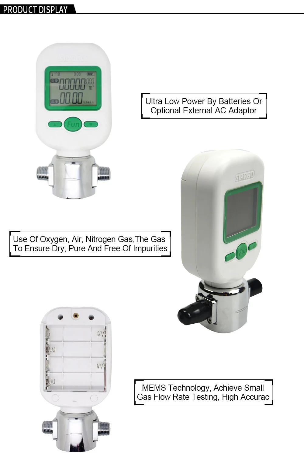 Other Test Meters & Detectors MF5706 MEMS Digital Gas Mass Flowmeters