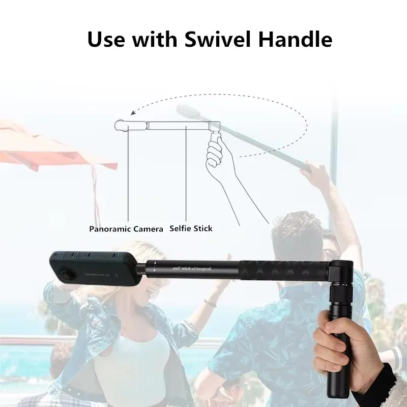 Selfie Stick for Insta360 X5 X4 Invisible Bullet Time Bundle Handle Ace Pro 2 GoPro Panoramic Camera