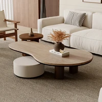 Design Unique Table Basse à la mode salon éclectique minimaliste Table Basse moderne Wabi Sabi Table Basse meubles de maison 1