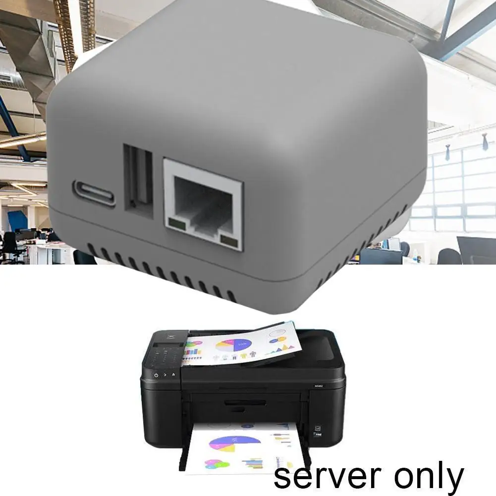 Porta USB 2.0 Mini Network Print Server, Porta USB 2.0, WIFI, Versão Bluetooth, HUB, NP330