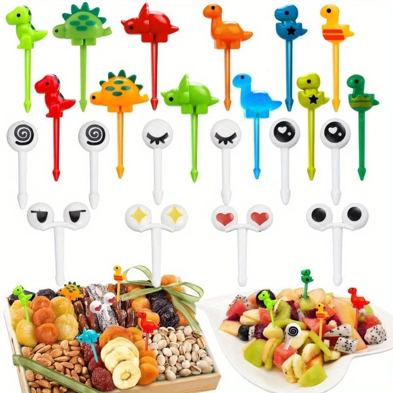 Cartoon Fruit Fork Food Appetizer Toothpicks 22pc/set