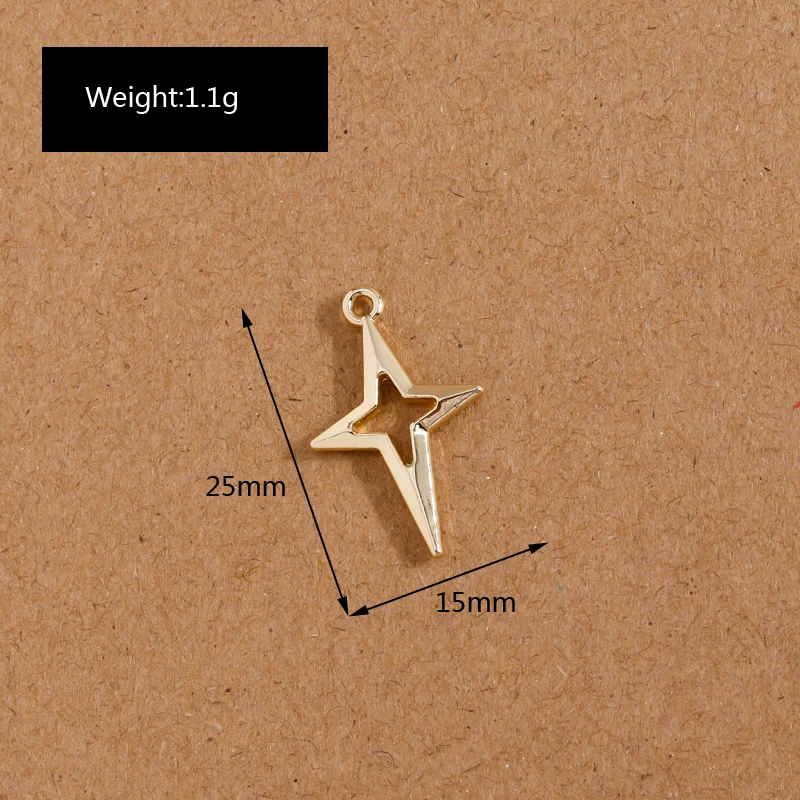 8 Teile/los Nette Kristall Bär Mond Stern Liebe Herz Charms für Schmuck Machen Frauen Mode Ohrringe Anhänger Halsketten Zubehör – Detail 30