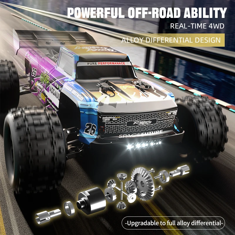 JJRC C8803 C8805 50,60,70KM/H 4WD RC Car With Light Brushless Motor Cars Remote Controlled High Speed Drift Monster Truck Toy 4