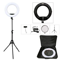Yidoblo Black FD-480II LED Light Ring Kit Bi-color 96w Selfie Light Video Ring Light Lamp with Light Stand Bag Led Makeup Right 1