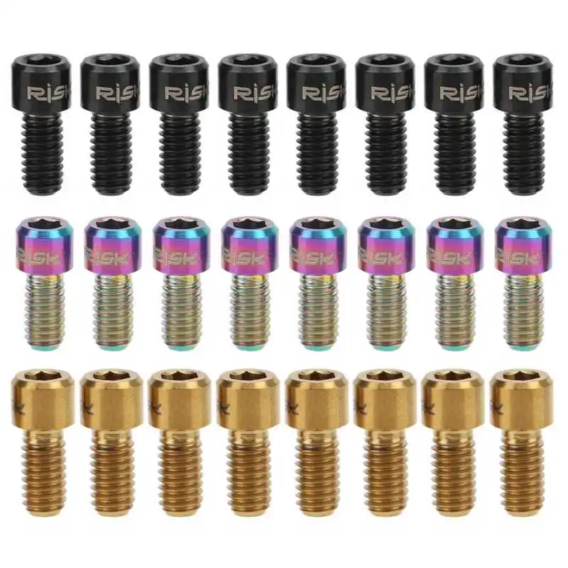 RISK8PcsMountainBikePedalTitaniumAlloyAntiSlipPedalScrews