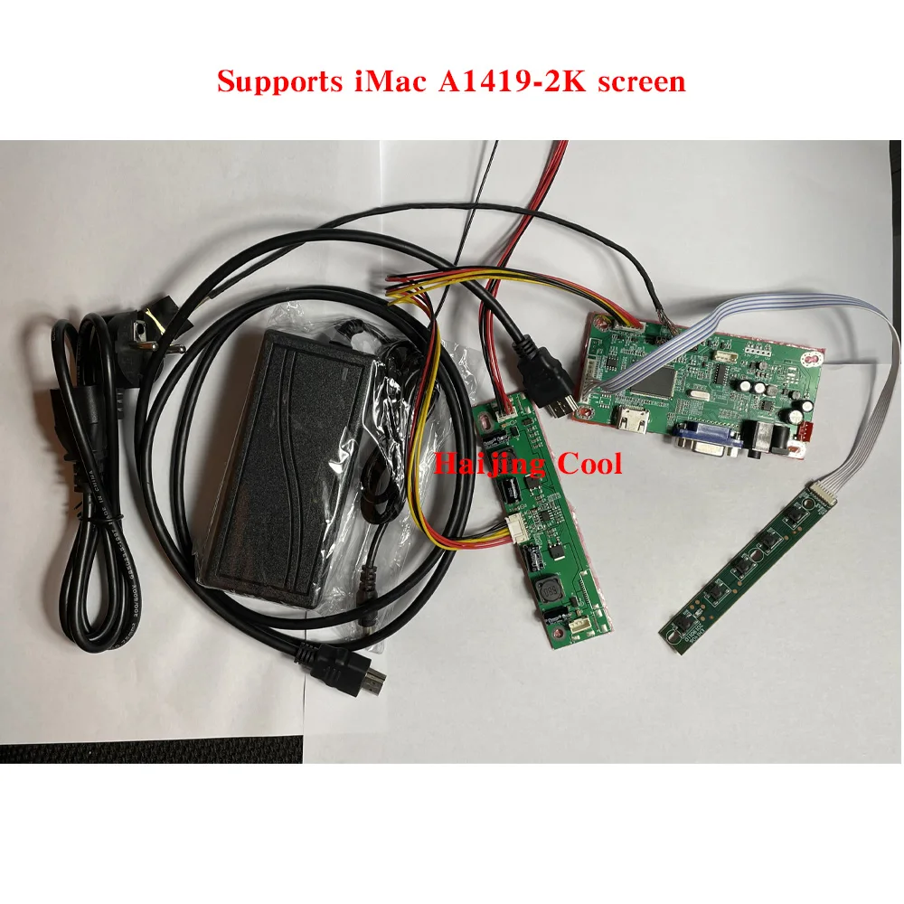 Haijing-diy Monitor Lcd Display Screen Kit Motherboard Driver Controller Test Mainboard Cool Faça Você Mesmo Imac A1419 2k Lm270wq1 sd f1 f2 - Imagem 5