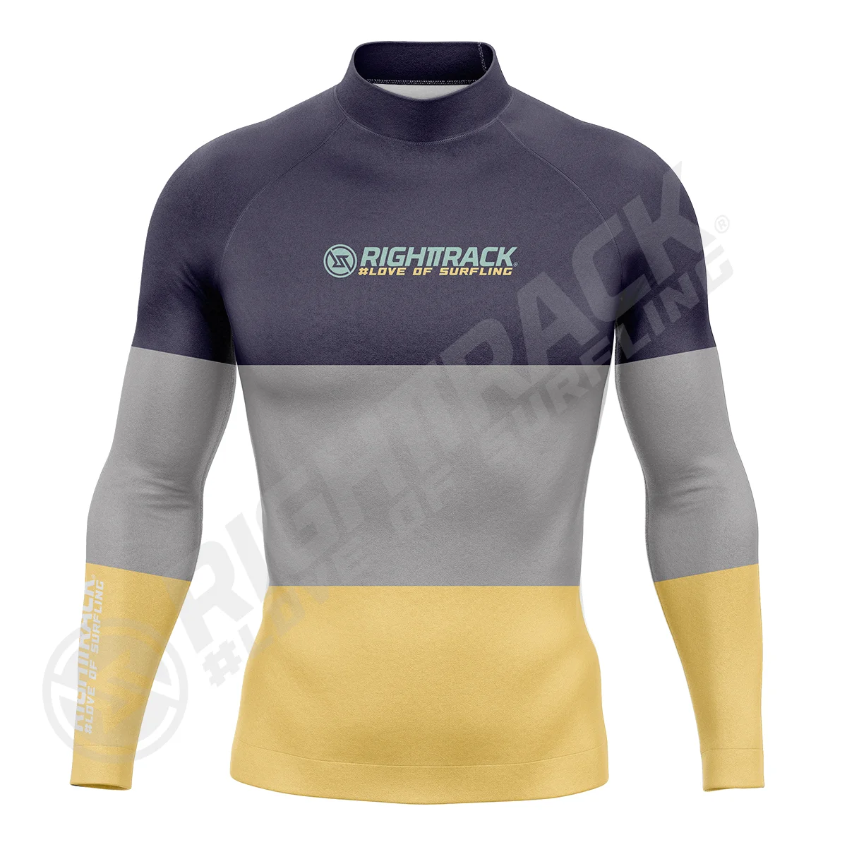 Men's Long Sleeve Pro Surfing Shirt Beach Sun Screen Surf Tops Rashguard UV Protection Swimwear UPF50+ RIGHTTRACK Clothes men rashguard