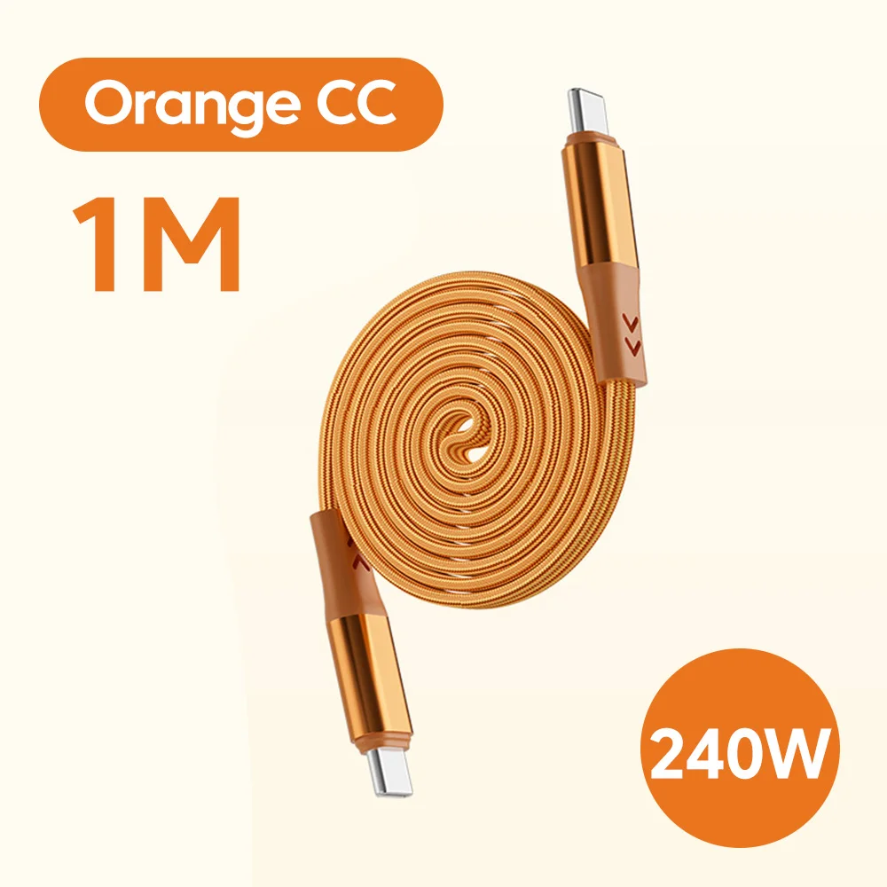 Magnetic 240W USB Fast Charging Cable and Adapter